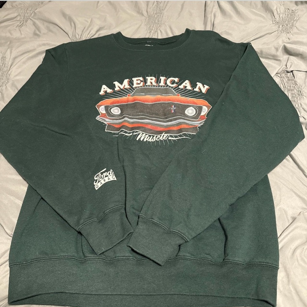 Ford Dark Green Crewneck Sweater